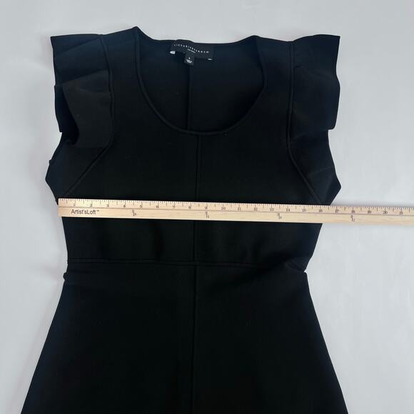 VICTORIA BECKHAM FOR TARGET COLLAB  RUFFLE SLEEVE A LINE MINI DRESS BLK LG - Picture 10 of 13